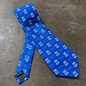 Blue Patterned Men's Tie